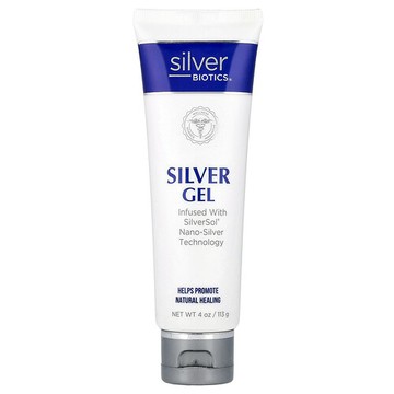 American Biotech Labs, 銀生物維生素，銀膠，SliverSol 納米銀注水凝膠，4 盎司（114 克）
