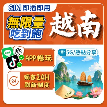 【飛網科技】越南網卡 sim卡 吃到飽 南北越 胡志明 即插即用 viettel 越南上網 旅遊 高速 吃到飽無限量