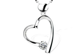 現貨+預購 925純銀項鍊+墜子-母親節情人節禮物生日禮物女飾品2色6a78【獨家進口】【米蘭精品】