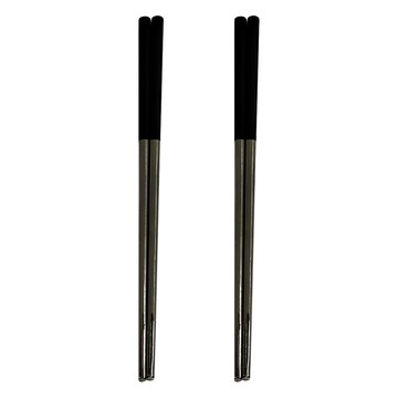 Green Bell 綠貝 304極簡筷  黑色  19cm  2組