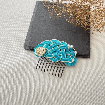 綠松石藍 / 水引髮梳 / 松與梅