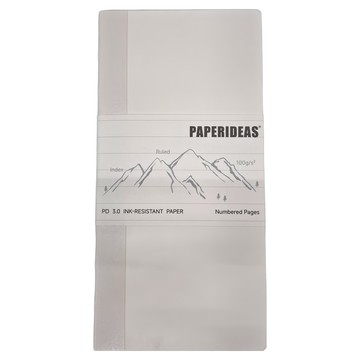 PAPERIDEAS 橫線筆記本 100g紙 PD 3.0抗墨紙 編號頁面  白色  1本