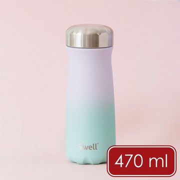 《S well》Traveler不鏽鋼保溫瓶-粉彩薰衣草470ml-- swell水壺保溫杯 保冷保冰杯 水壺 環保杯 便攜杯 咖啡杯 隨行杯