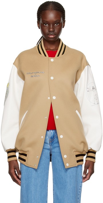 Stella McCartney 驼色 Vitruvian 棒球夹克