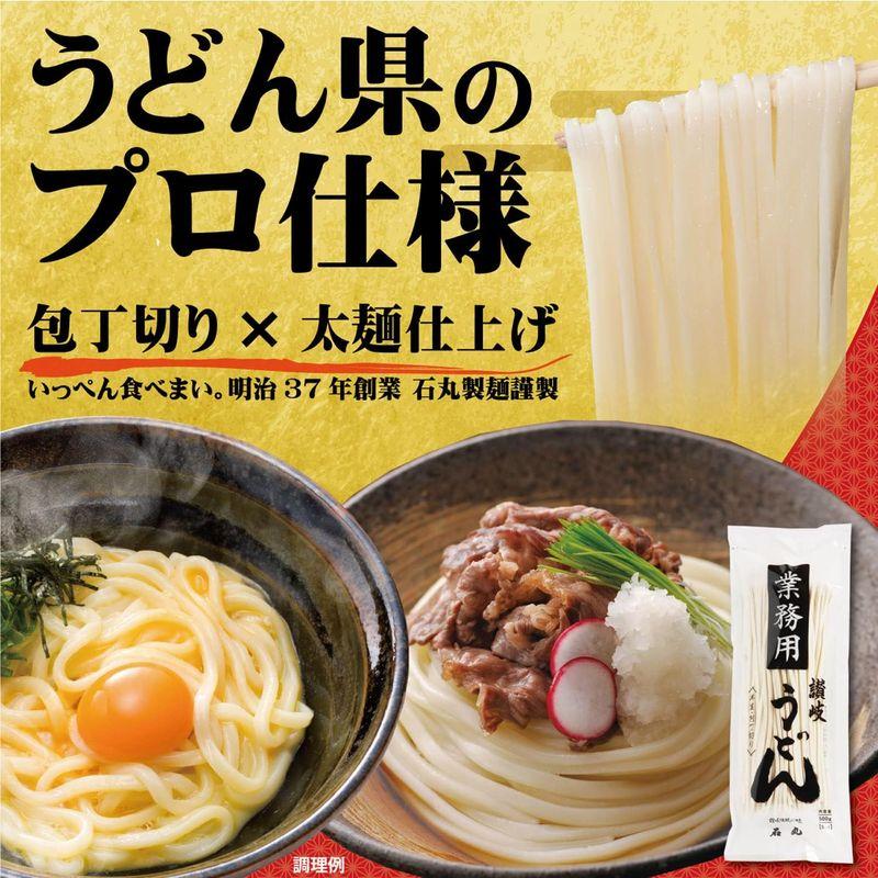 石丸製麺 業務用半生讃岐うどん包丁切り 500g×6袋