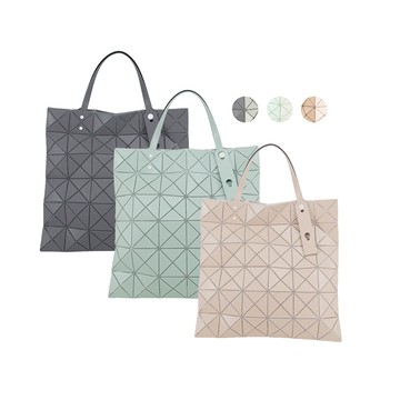 Issey Miyake LUCENT W 雙色霧面6X6手提包-任選