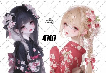 original sticker no.4707 人物貼紙 原創貼紙 原創人物貼紙 裝飾貼紙 cotton melody
