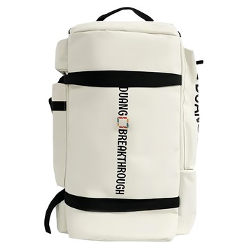 SUnORO 牛津布大容量時尚旅行包  米白色  1個  約30 x 60 x 27cm