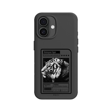 iPhone 16 SolidX 黑 - RHINOSHIELD X Taipei Zoo - 馬來虎：限量卡牌
