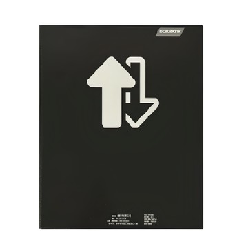 DaTaBanK 三田文具 A4 PVC可換封面4孔資料夾 堅挺穩固 PVC硬殼材質 前後板皆附內袋  黑色  1本