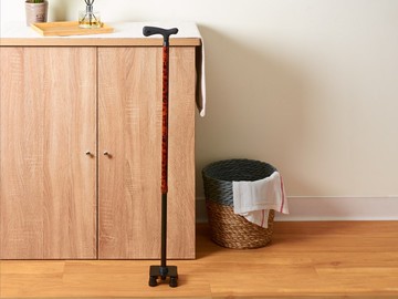 長輩禮物/舒適軟握把 方便上下樓梯之迷你四腳杖