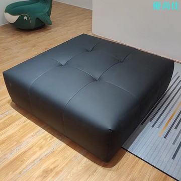 生態真皮簡約服裝店沙發凳腳踏商場方形凳客廳凳豆腐塊小沙發