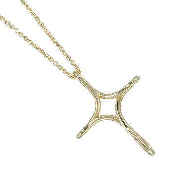 【日本直送】蒂芬妮 項鍊 Infinity Cross 18K 玫瑰金 約 9.35g TIFFANY&Co. 【二手】A級