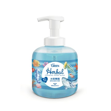 Green 綠的 植物抗菌潔手慕斯泡泡 水族樂園 (400ml/瓶)【杏一】