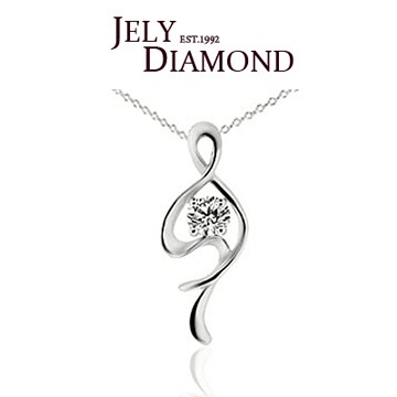 【JELY】跳動音符0.30克拉-H&A八心八箭美鑽墜鍊