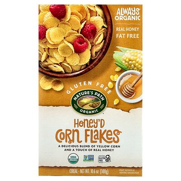 Nature's Path, 有機，蜂蜜玉米麥片，10.6 盎司（300 克）