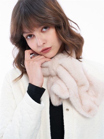 人氣追加 | 抱抱首選棉花糖QQ結構圍脖-粉