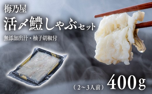 活〆鱧しゃぶしゃぶセット400g（2～3人前）