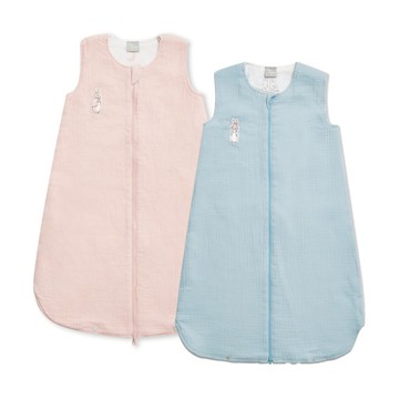 【奇哥】比得兔天絲泡泡紗雙面穿防踢背心 1-5歲｜防踢被 防著涼 兒童睡衣 背心式睡袋 正反兩面可穿