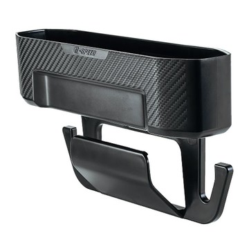 G-SPEED 碳纖紋置物盒 椅縫/椅背兩用 PR-93  黑色  1個