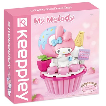 KEEPPLAY 奇妙積木 三麗鷗 杯子蛋糕系列  美樂蒂  1盒