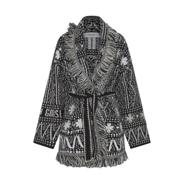 Golden Goose - Grey Wool And Mohair Blend Fringed Cardigan