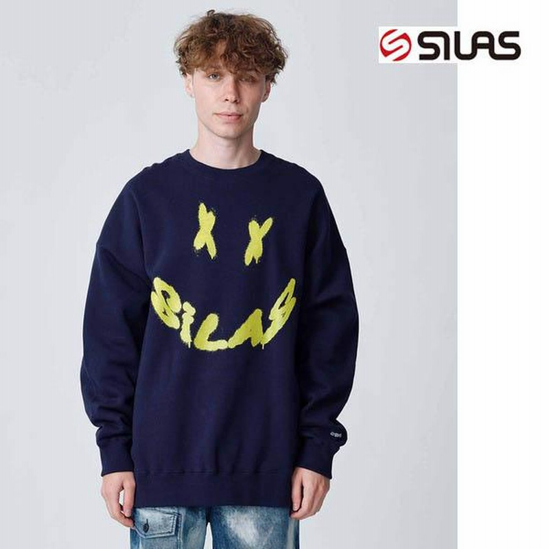 スウェット トレーナー SILAS サイラス CROSS AND LOGO WIDE 