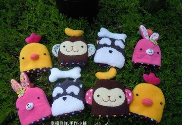 可愛動物鑰匙包
