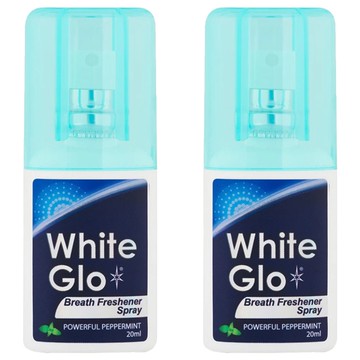 澳洲 White Glo 口腔清新噴霧 20ml 清新口氣 隨身攜帶 薄荷清香  2瓶