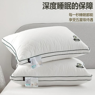 枕頭夏季男護頸椎枕睡覺專用枕芯一對家用酒店枕全棉不塌陷不變形