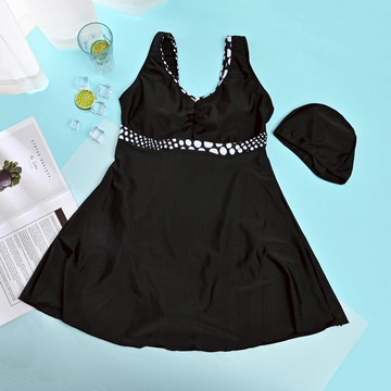 【廠商直送】YO KO CLUB加大碼連身裙裝-黑