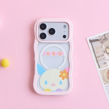 花小兔偷偷看世界雲朵波波MagSafe iPhone手機殼