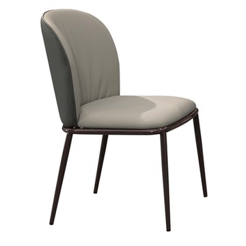 文創集 雅迪透氣皮革餐椅四入組合(二色可選+四張餐椅組合販售出貨)-44x59x82cm免組