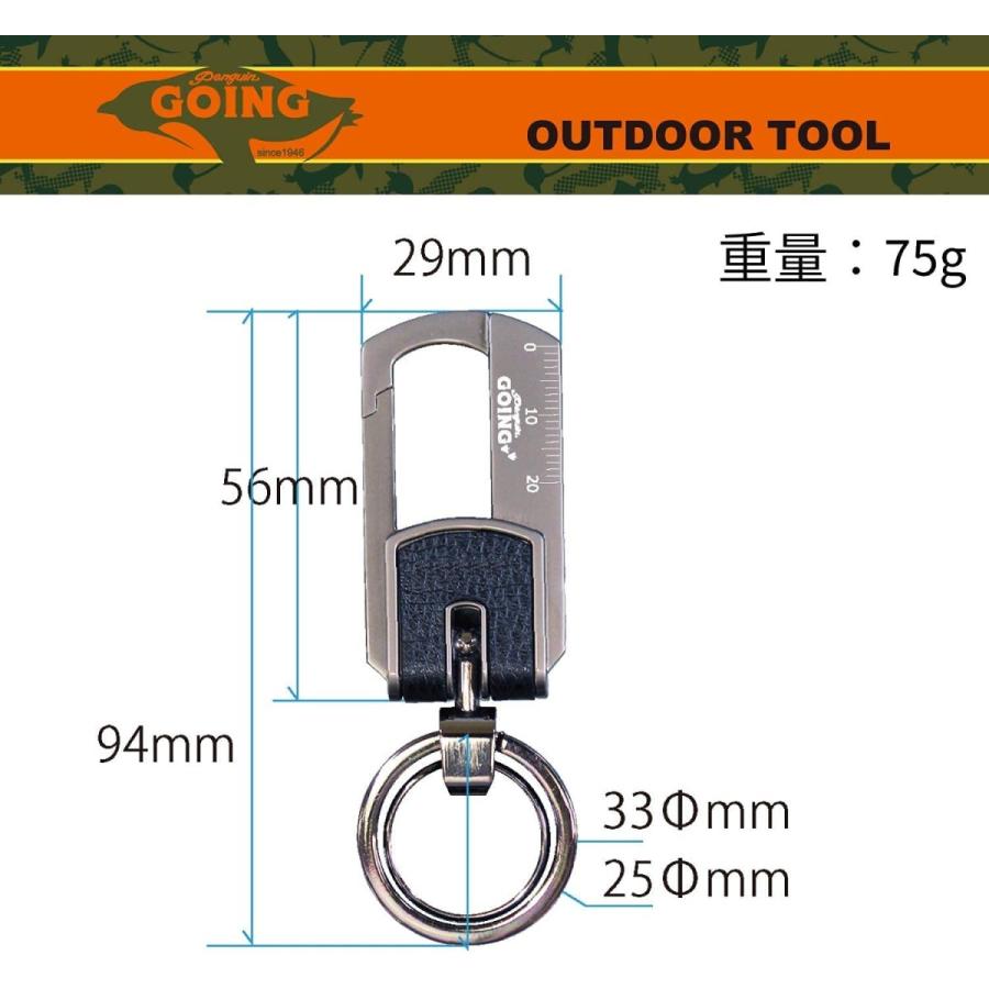 ペンギンライター ペンギン ゴーイング マルチツール カラビナ 付き グレー