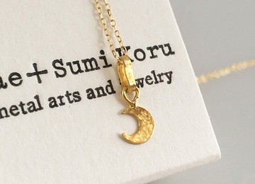 純金小彎月墜飾 K24 Pure Gold Crescent Pendant Top