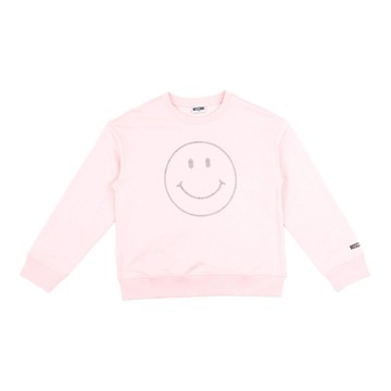 MOSCHINO Kids 笑臉寶寶粉長袖衛衣