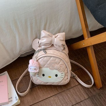✨元氣上新✨可愛kitty大蝴蝶結雙肩包2026新款洋氣少女通勤小雙肩出遊書包VBGL