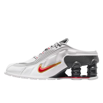 WMNS SHOX MR4 MULE MARTINE ROSE METALLIC PLATINUM VARSITY RED