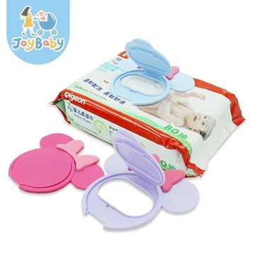 JOYBABY 卡通便攜式 濕紙巾防塵蓋子 防止乾燥 嬰兒推車