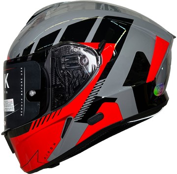 airoh 義大利 spark 8 灰/紅 全罩帽 安全帽 墨片 通風