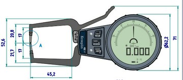 卡規 內卡規 工業用卡規 精密五金器具保障德國kroeplin數顯內徑卡規 C015