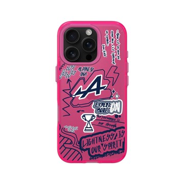 iPhone 16 Pro Clear 粉漾桃 - Alpine - Graffiti