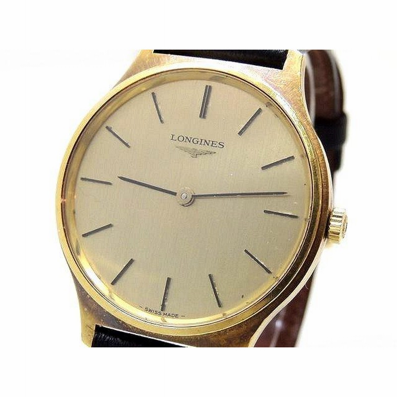 アンティーク LONGINES ロンジン k18金無垢 腕時計
