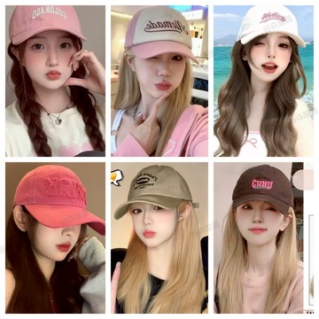 假髮帽  主播造型   甜妹假髮帽子一體式  透氣假髮  女團快速造型  甜美假髮帽  棒球帽