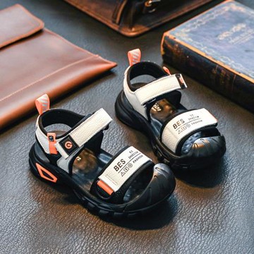 男童涼鞋2025新款中小童韓版夏季兒童鞋子軟底包頭鞋小學生沙灘鞋