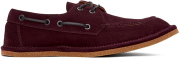 Dries Van Noten 酒红色 Pantoufles 帆船鞋