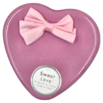 浪漫愛心小巧香皂花鐵盒  粉色  1個