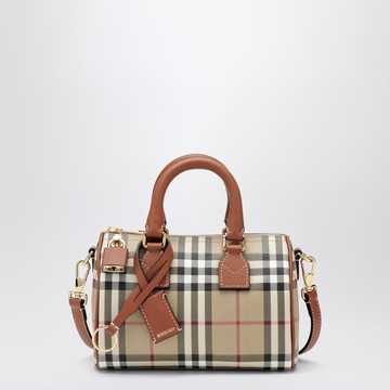 Mini bowling bag with Check pattern