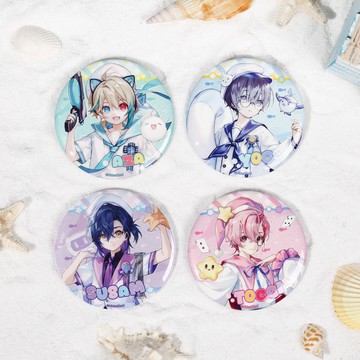 【2831人收藏】bilibiliGoods VirtuaReal 星海夢樂園 徽章 相卡 流沙 立牌 阿薩