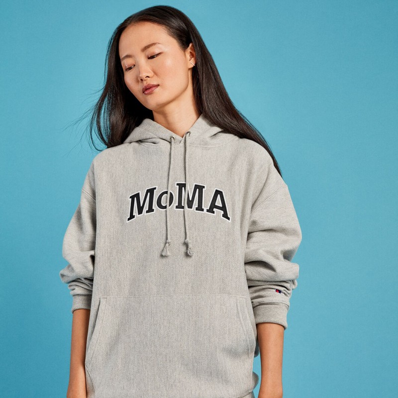 Champion フーディー MoMA Edition グレー M 通販 LINEポイント最大3.0